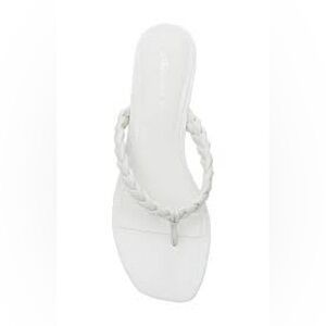 112. NEW SIZE 7.5 White Sandals with Elegant Design and Comfort